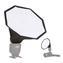 Difusor de Flash octogonal para cámara, Softbox de luz plegable Universal con bolsa de almacenamiento para Flash de estudio, Speedlight, 30CM 2024 - compra barato