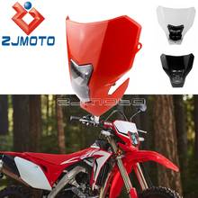 Carenado de faro delantero rojo para motocicleta Honda, máscara de montaje de faro LED homologada de 12V, para Honda CRF450L CRF450XR CRF450 2019 2020 Enduro Dirt Bike 2024 - compra barato