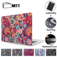 Чехол для ноутбука MTT для Macbook Pro Air 11 12 13 15 16 Touch Bar, Классический Цветочный чехол для Macbook Pro 13 Funda a2338 a1706 a2289 2024 - купить недорого