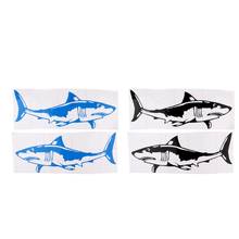 1 Pair Large Durable PVC Shark Sticker Funny Decals for Kayak Fishing Ocean Boat Canoe Dinghy Raft Car Truck Window Bumper DIY 2024 - buy cheap