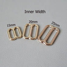 15mm 20mm 25mm Metal Slider Bag Straps Adjustment Buckle Backpack Webbing Dog Collar Hooks Clasp DIY Leather Sewing Accessories 2024 - buy cheap