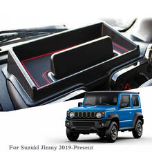 Caja de almacenamiento para Reposabrazos de coche, accesorio interno para Suzuki Jimny, LHD, consola automática, Marco, cubierta, 2019 2024 - compra barato