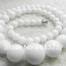 Charms estilo AAA + 6-14mm moda porcelana blanca coral Fabricación de cuentas collar 18 ''GE1225 2024 - compra barato