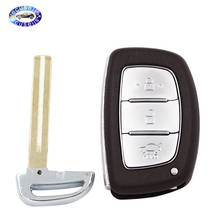 Carcasa de repuesto de 3 botones en blanco, caja de llave inteligente Fob para HYUNDAI IX25 IX35 Elantra Sonata 2024 - compra barato