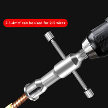 2-5 buraco eletricista fio automático stripper fio torção ferramenta de descascador rápido linha cabo descascador torção conector 2024 - compre barato