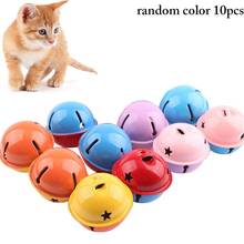 Dorakitten 10 pçs gato sino brinquedos interativos estrela design engraçado gato colar sino gato brinquedos suprimentos para animais de estimação cor aleatória 2024 - compre barato