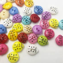 Botones de plástico Ladybug de 14mm, manualidades de costura, PT285, 50/100 Uds. 2024 - compra barato