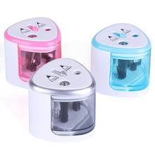Automatic Pencil Sharpener Two-hole Electric Pencil Sharpener Students Automatic Pencil Sharpening Machine Tool School Supplies 2024 - buy cheap
