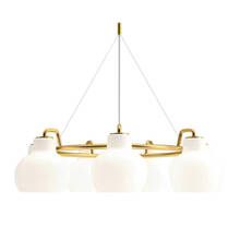 Danish retro ring chandelier modern minimalist Nordic design style bedroom dining room small living room lamp 2024 - buy cheap