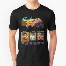 Luta final selecione nova camiseta de hip hop 100% camisetas de algodão camisetas masculinas camiseta topos luta final cara cody haggar arcade 2024 - compre barato