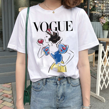 Женская футболка с рисунком Белоснежки, летняя, модная, повседневная, в стиле Харадзюку 2024 - купить недорого