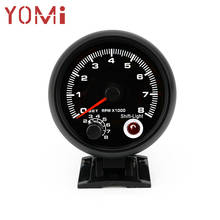 YOMI 80mm Car Tachometer Gauge 0-8000 RPM Gauge Fit 8 6 4 Cylinder 7 Colors Led Light 12V Shift Light 2024 - buy cheap