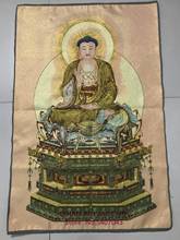 Religious Buddha Tangka embroidery gold thread embroidery Nanwu Amitabha hanging Buddha 2024 - buy cheap