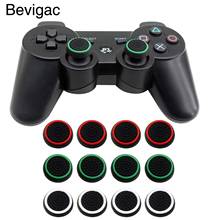 Bevigac 4pcs silicone cap joystick joypad thumb grip capa protetora para sony playstation ps 3 4 ps4 ps3 xbox one controladores de jogo 2024 - compre barato