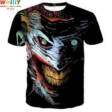 Camiseta escura para homens verão terror gráfico crânio 3d impressão camisetas esporte t camisa 2021 novos topos 2024 - compre barato