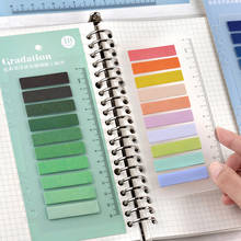 Retro Gradient Color Morandi Index Tabs Flags Memo pad Sticky Note for Page Marker Stickers Office Accessory Stationery 2024 - buy cheap