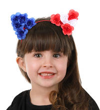 Патриотические американские девушки Snailify, празднование Дня независимости, 4 июля, повязки на голову с расцветкой под флаг 2024 - купить недорого