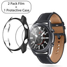 3 pcs case for samsung galaxy watch 3 45mm screen protector cases Cover for galaxy watch 3 41mm Bumper Shell Tempered Glass film 2024 - buy cheap