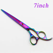 BLACK KNIGHT Professional Hairdressing Scissors 7 Inch Cutting Barber Shears Pet Scissors Color Style 2024 - buy cheap