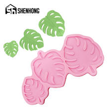 SHENHONG Pink Fondant Tools Gummy Silicone Molds Gumpaste Dessert Baking Pan Banana Leaf Shaped Cake Decorating Mould 2024 - buy cheap