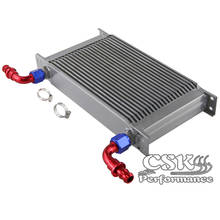 Universal 22 Row AN10 Engine 248MM 7/8-14 UNF Oil Cooler + 2PCS 90° Fittings 2024 - buy cheap