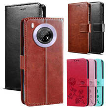For Huawei Y9a Case PU Leather Flip Cover Wallet Coque Huawei Y9A Y 9 A чехол Phone Case Protector Capa Magnetic Funda Sprawa 2024 - buy cheap
