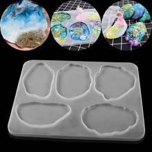 Clear Irregular Cloud Shape Tea Coaster Epoxy Resin Molds For DIY Resin Epoxy Mold Silicone Jewelry Making Table Decoration 2024 - buy cheap