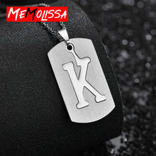 Letters A~Z Women/Men's Jewelry Stainless Steel Couple Hollow Pendant Short Necklace Xmas Gift 2024 - buy cheap