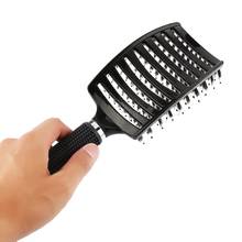 Hair Scalp Massage Comb Hairbrush Bristle Nylon Women Wet Curly Detangle Hair Brush for Salon Hairdressing Styling Tools 2024 - buy cheap