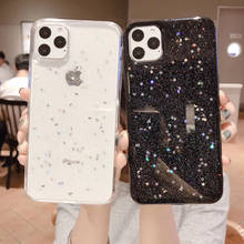 Bling Glitter Case For iPhone 12 11 Pro X XS XR Max 6 6s 7 8 Plus SE 5S 5 Star Moon Sparkle Sequins Soft Clear EPOXY TPU Cover 2024 - buy cheap