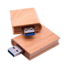 Pendrive USB con forma de libro de madera, Memoria Flash 3,0, 8GB, 16GB, 32GB, 64GB, 128GB, con logotipo gratis, 10 unidades 2024 - compra barato