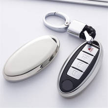 Soft TPU Car Key Cover Fob Case Shell For Nissan Qashqai J10 J11 Juke X-trail T32 Almera Teana Tiida Hand-woven Keychain Keyring 2024 - buy cheap