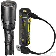 NITECORE-linterna inteligente SRT7GT de 5 colores, batería recargable por USB, CREE XP-L HI V3, 1000LM, resistente al agua, luz UV, antorcha de rescate 2024 - compra barato