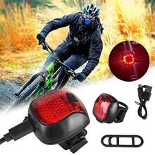 Bicycle light LED bike Taillight Rear Safety Warning Cycling Light Portable USB Rechargeable 5 Mode adjustable bike rear lamp 2024 - buy cheap