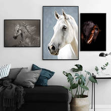 Póster de lienzo abstracto para decoración del hogar, arte de pared impreso, imagen moderna para sala de estar, hermoso caballo corriendo, Animal, sin marco 2024 - compra barato