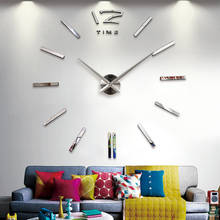 DIY Large Wall Clock Sticker Acrylic Mirror Wall Stickers Living Room Quartz Watch Still Life Clocks Home Decor reloj de pared 2024 - buy cheap