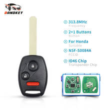 Dandkey-llave remota de coche inteligente 2 + 1, 3 botones, N5F-S0084A, para Honda Civic Ex 2006-2011, Fob, Chip ID46 de 313,8 Mhz 2024 - compra barato