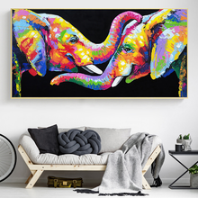 Abstract Cute Elephant Lover Canvas Paintings Wild Animals Art Posters and Prints Wall Art Pictures for Living Home Decoration 2024 - buy cheap