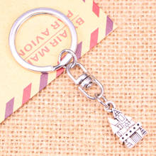 New Fashion Keychain 21x11mm castle house Pendants DIY Men Jewelry Car Key Chain Ring Holder Souvenir For Gift 2024 - buy cheap