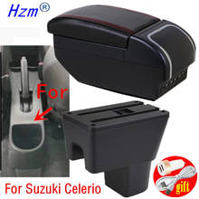 Reposabrazos de cuero ABS para Suzuki Celerio, caja de almacenamiento, compartimento central, piezas interiores, decoración, 2018 2024 - compra barato