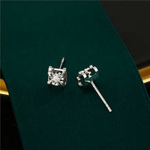 NYMPH Genuine 18K Gold Diamond Stud Earrings Solid AU750 Luxury Natural Diamond Wedding Gift for Women Fine Jewelry E532 2024 - buy cheap