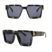 Мужские и женские новые солнцезащитные очки Модные Цветные зеркальные Спортивные и удобные очки роскошные квадратные солнцезащитные очки 2024 - купить недорого