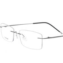 Oeyeo óculos sem aro de liga de titânio, armação ótica ultra leve para homens e mulheres, óculos de miopia 2024 - compre barato