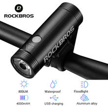 ROCKBROS-Luz frontal impermeable para bicicleta, 400/800 lúmenes, carga USB, para ciclismo de montaña o carretera 2024 - compra barato