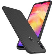 Case for Etui Xiaomi Redmi Note 7 Pro Case Luxury Silicone Soft TPU Phone Cover for Xiaomi Redmi Note 7 Case Carbon Fiber Fundas 2024 - buy cheap