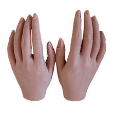 Soft Silicone Nail Art Practice Tool Fake Hands for Manicure Training Learning 2024 - buy cheap