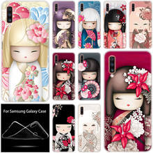 Funda de muñeca kawaii japonesa Kokeshi para Samsung Galaxy, A90, A80, A70, A60, A50, A40, A30, A10, A20E, A2CORE, A9, A7, A8, A6 Plus, 2018, A5, 2017 2024 - compra barato