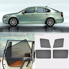 Car Full Side Windows Magnetic Sun Shade UV Protection Ray Blocking Mesh Visor For Skoda Octavia 2008-2014 2024 - buy cheap