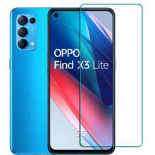 Película de vidro temperado para oppo encontrar x3 lite 6.43 "cph2145, película protetora, cobertura protetora de tela 2024 - compre barato