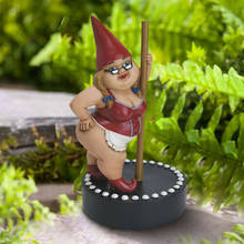 Garden Pole Dancing Gnome Resin Gnome Statue Indoor/Outdoor Sculpture for Patio Yard or Lawn 17cm MUMR999 2024 - buy cheap